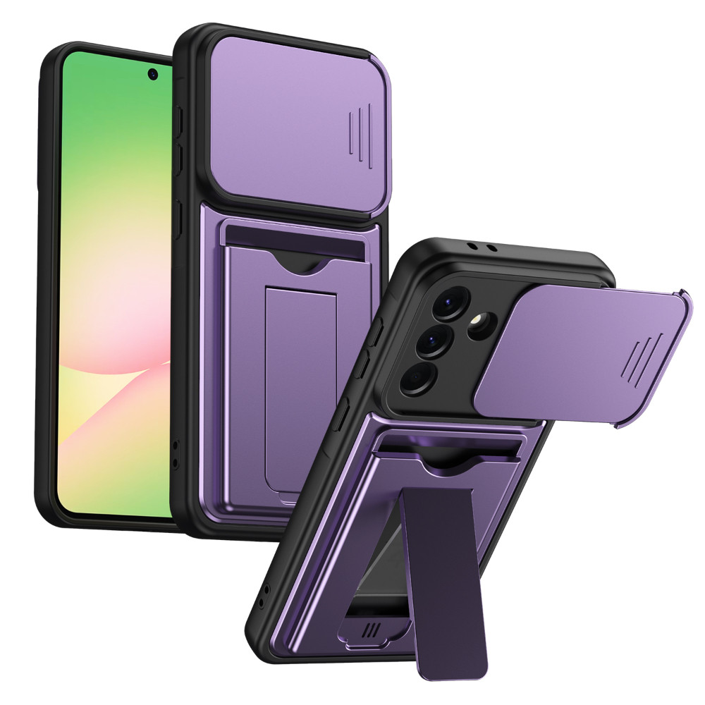Multi Functional Bracket Phone Case For Samsung Galaxy A57 A56 A37 A36 A27 A17 A26 S26 Plus Ultra Sliding Lens Cover Pro