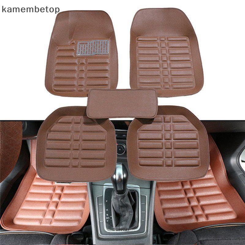 TOP 5 Pcs Universal Car Auto Floor Mats FloorLiner Tapete Dianteiro E Traseiro Para Todos Os Climas TO