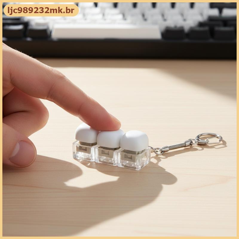 [MYBR] Chaveiro De Tecla Personalizado DIY 1 2 3 4 9 Teclas Botão Mecânico Mini Tampa De Interruptor De Teclado Portátil