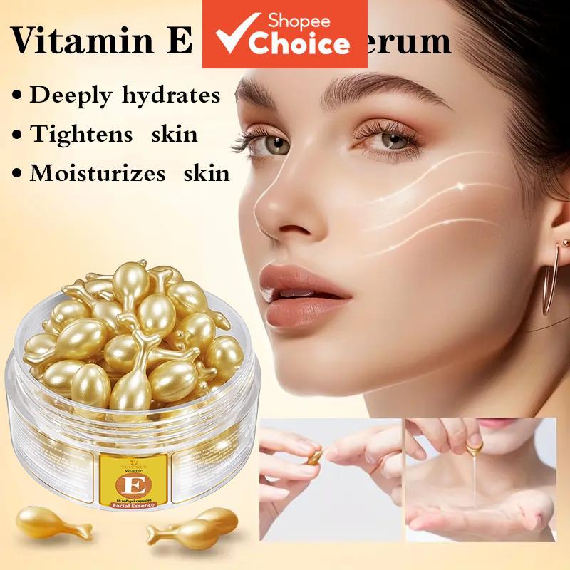 Sérum Facial de Vitamina E • Reparação com Tocoferol • Essência Clareadora & Hidratante com Niacinamida para cuidados
