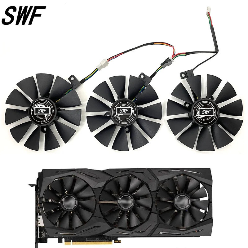 - Novo 87MM PLD09210S12HH PLD09210S12M Para ASUS GTX 980 Ti R9 390X 390 1060 1070 1080 RX 480 RX480 Ventilador De Refrig