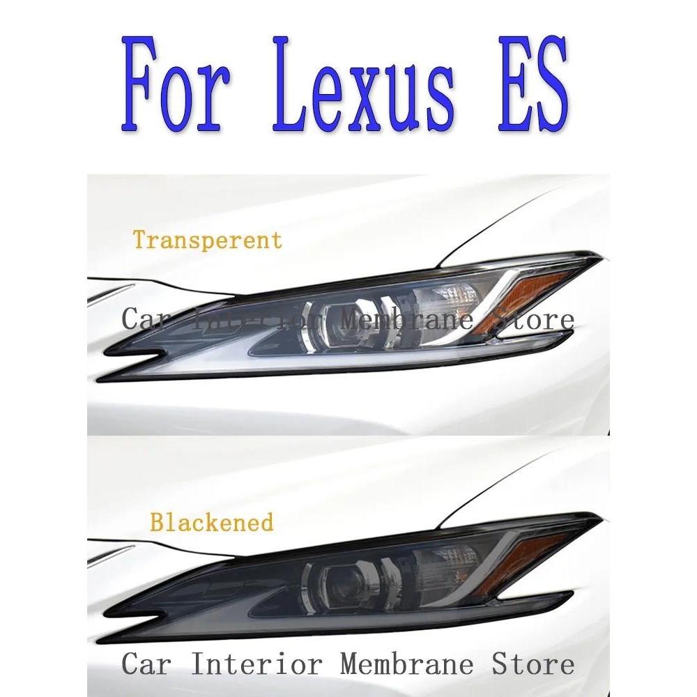 Para Lexus ES 2018 2019-2023 Farol Externo Do Carro Anti-Riscos Matiz Da Lâmpada Frontal Película Protetora Capa Acessór