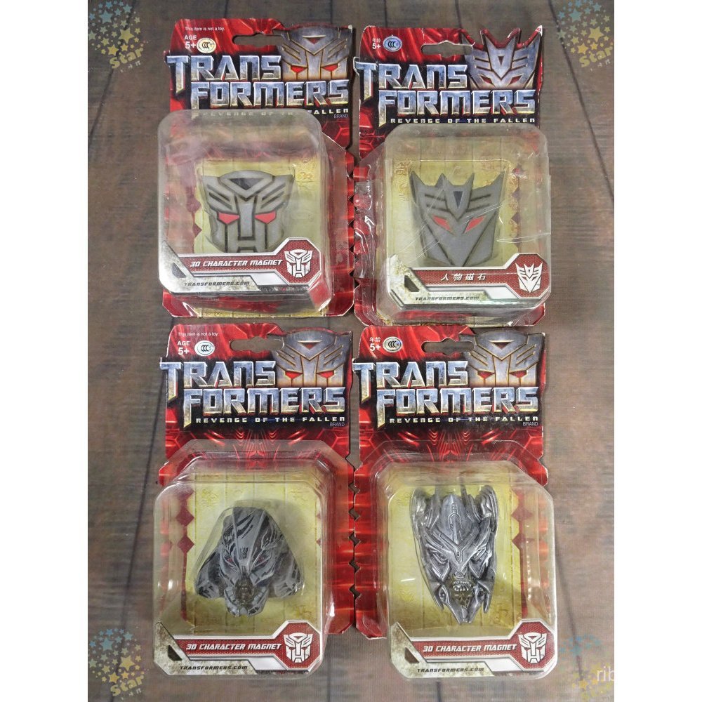 Novo brinquedo infantil 3C Transformers Decepticon Megatron Red Spider, ímã de geladeira 3D G5I8