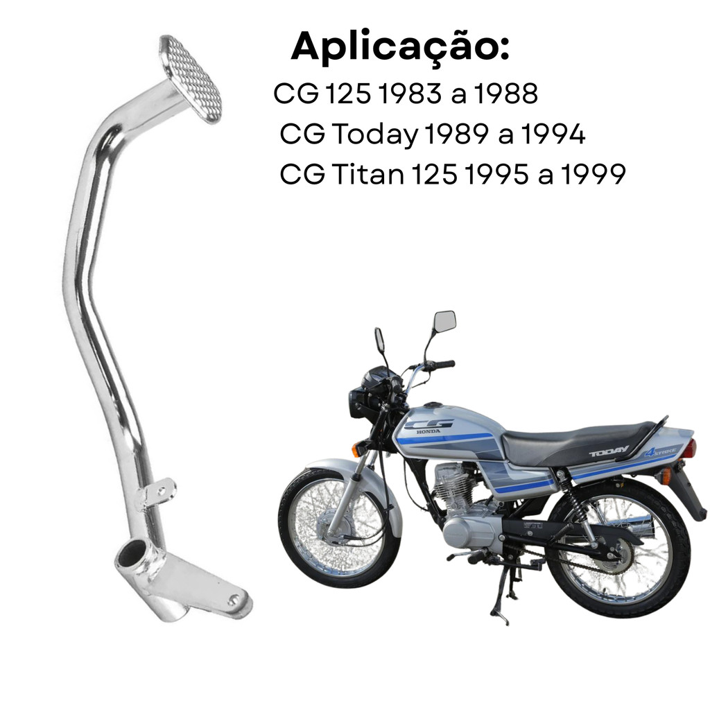 Pedal Freio Traseiro CG 125 83 a 88 Today 89 a 94 Titan 125 95 a 99
