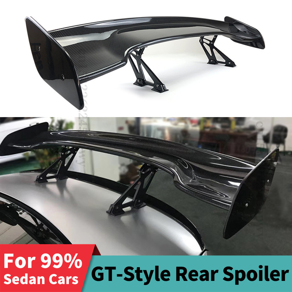 Para 99 % Sedan Comum universal Asa Acessórios De Ajuste Do Carro Cauda Exterior Guarnição 145CM ABS GT Estilo Spoiler P