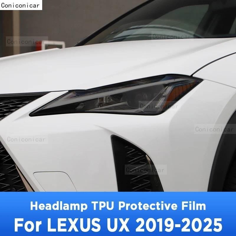 Para LEXUS UX 2019-2025 Farol Exterior Do Carro Anti-Risco Frente Lâmpada Matiz TPU Película Protetora Acessórios De Rep