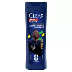 Shampoo Anticaspa Clear Men Hidratação Campeã by Vini Jr 400 ml