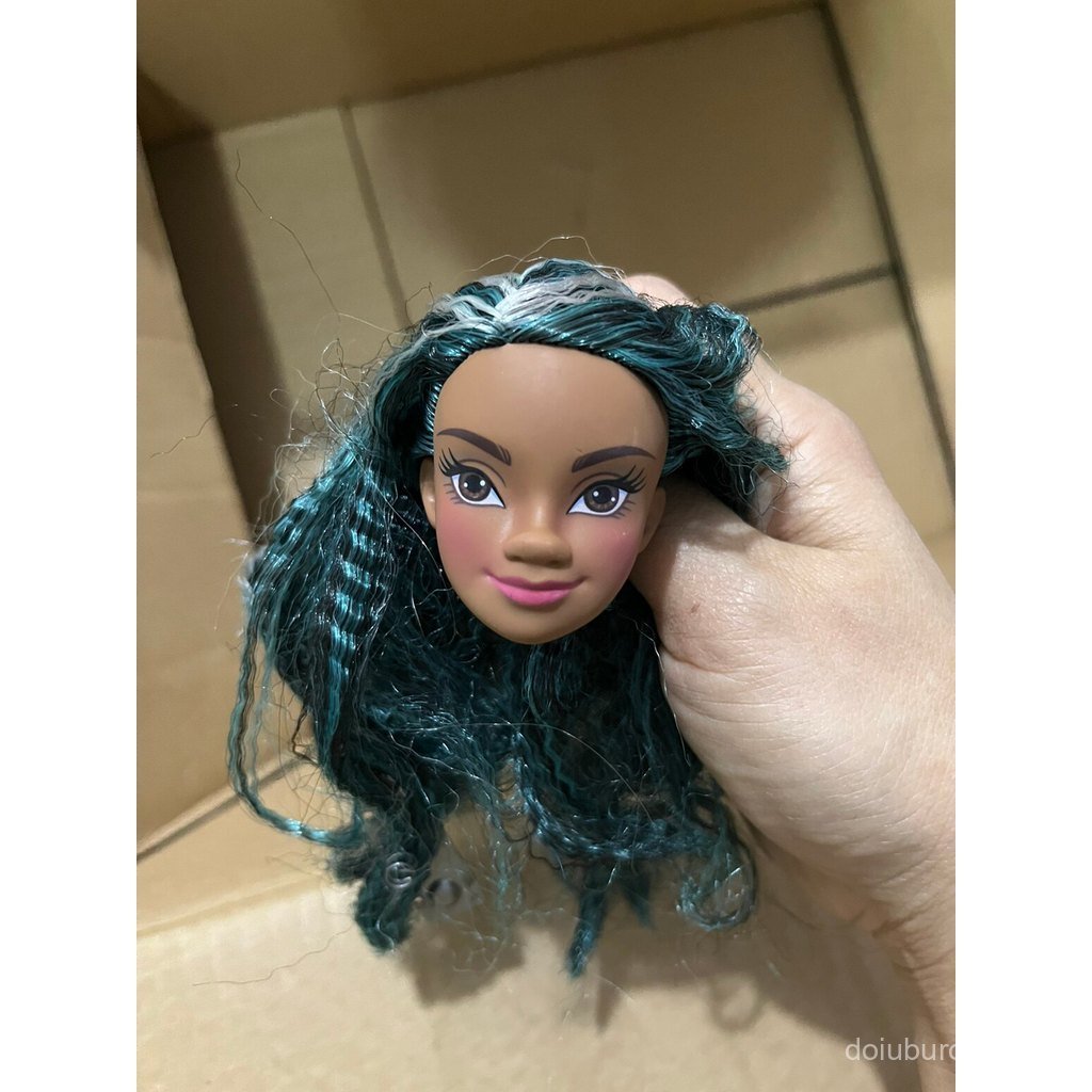 Cabeça de boneca solta, cabelo colorido genuíno, cabeça de boneca especial em escala 1/6 VWDT