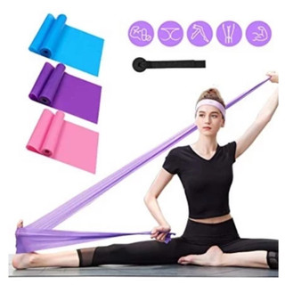 Kit 4 Faixas Elásticas Thera Band 1,5m–Resistência Progressiva para Pilates,Fisioterapia, Alongamento e Treino Funcional