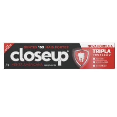 Creme Dental Com Flúor Closeup Triple Menta Americana 70g