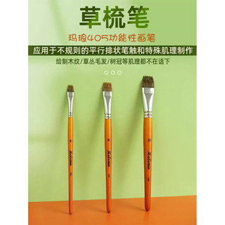Malang 405 Caneta Pente de Grama Aquarela Tipo Funcional Pincel Aquarela Pincel Textura Paralela Guache Pincel Un