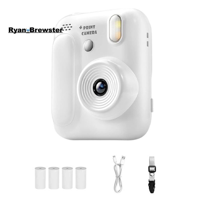 [Preferência R] Imprimir Foto Vídeo Presente Infantil 5 Cores Impressão Câmera Instantânea 1080P Térmica Brinquedo Jogo