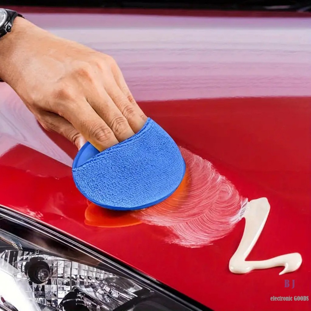 10pcs Almofada Aplicadora De Cera De Microfibra Com Bolso Para Dedo Carro Caminhão Motocicleta RV