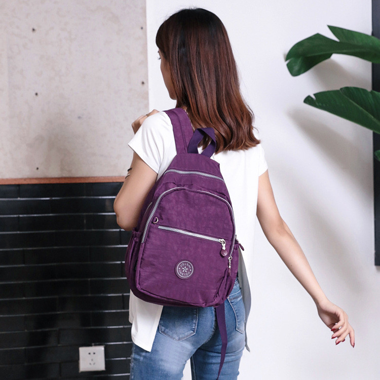 Legal Bye pequena mochila feminina passeio lazer saco de viagem esportes simples Multi-camada à prova dwaterproof água p