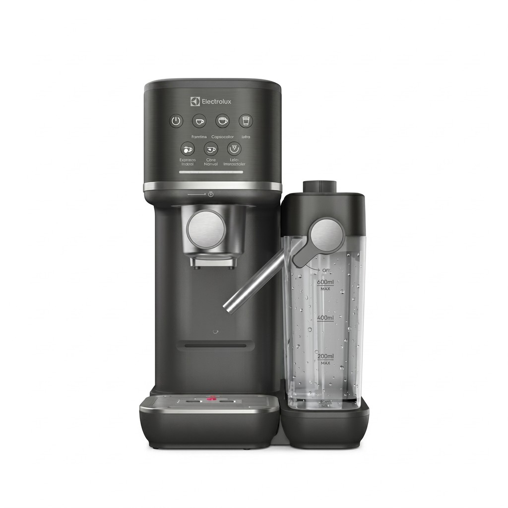 Cafeteira Espresso Electrolux ECM70 Cápsula, Pó e Sache Experience Vaporizador de Leite Preta