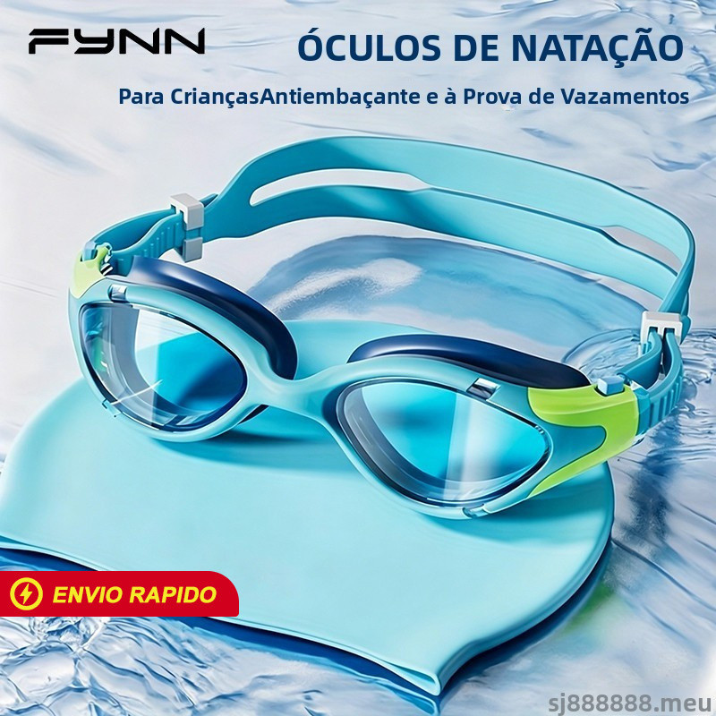 FYNN Óculos de Natação Crianças HD Antiembaçante Impermeável Unissex Piscina Praia Treino