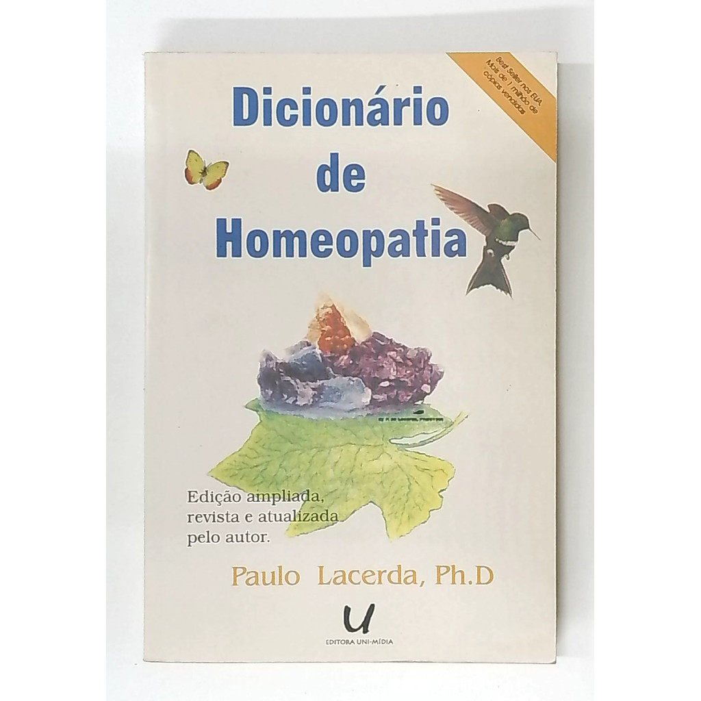 Livro: Dicionário de Homeopatia - Paulo Lacerda (Usado)