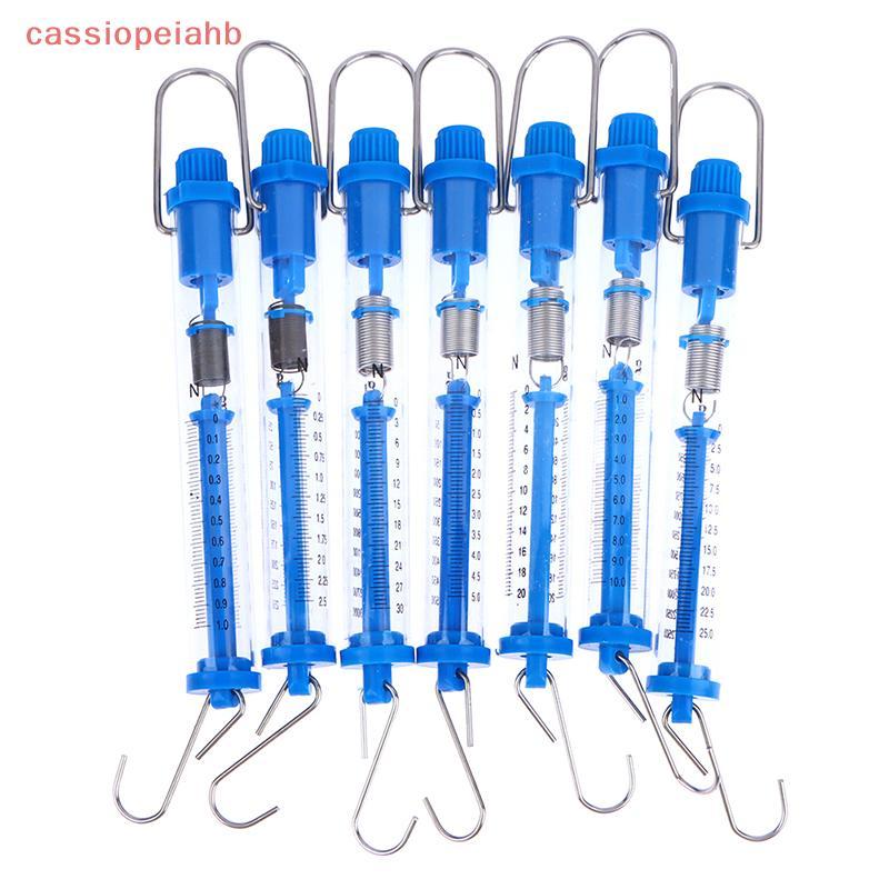 (cassiopeiahb) Prático Newtons Primavera Escala Tubular Dinamômetro Plástico Transparente Corpo Fácil Pendurado Para Sal