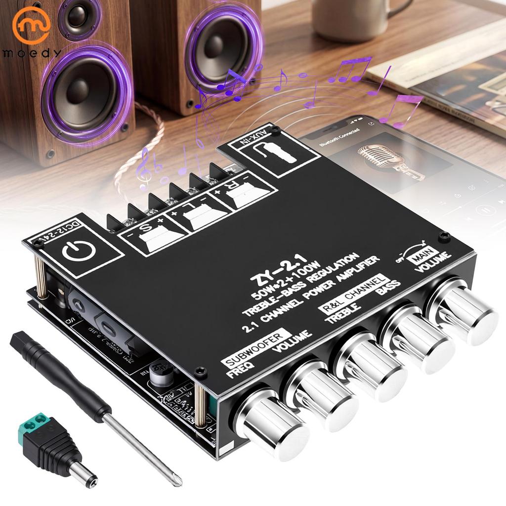 Placa Amplificadora Estéreo De Áudio Bluetooth 5.1 , 200W , HiFi , 2.1 Canais , Subwoofer , Módulo Amplificador De Potên
