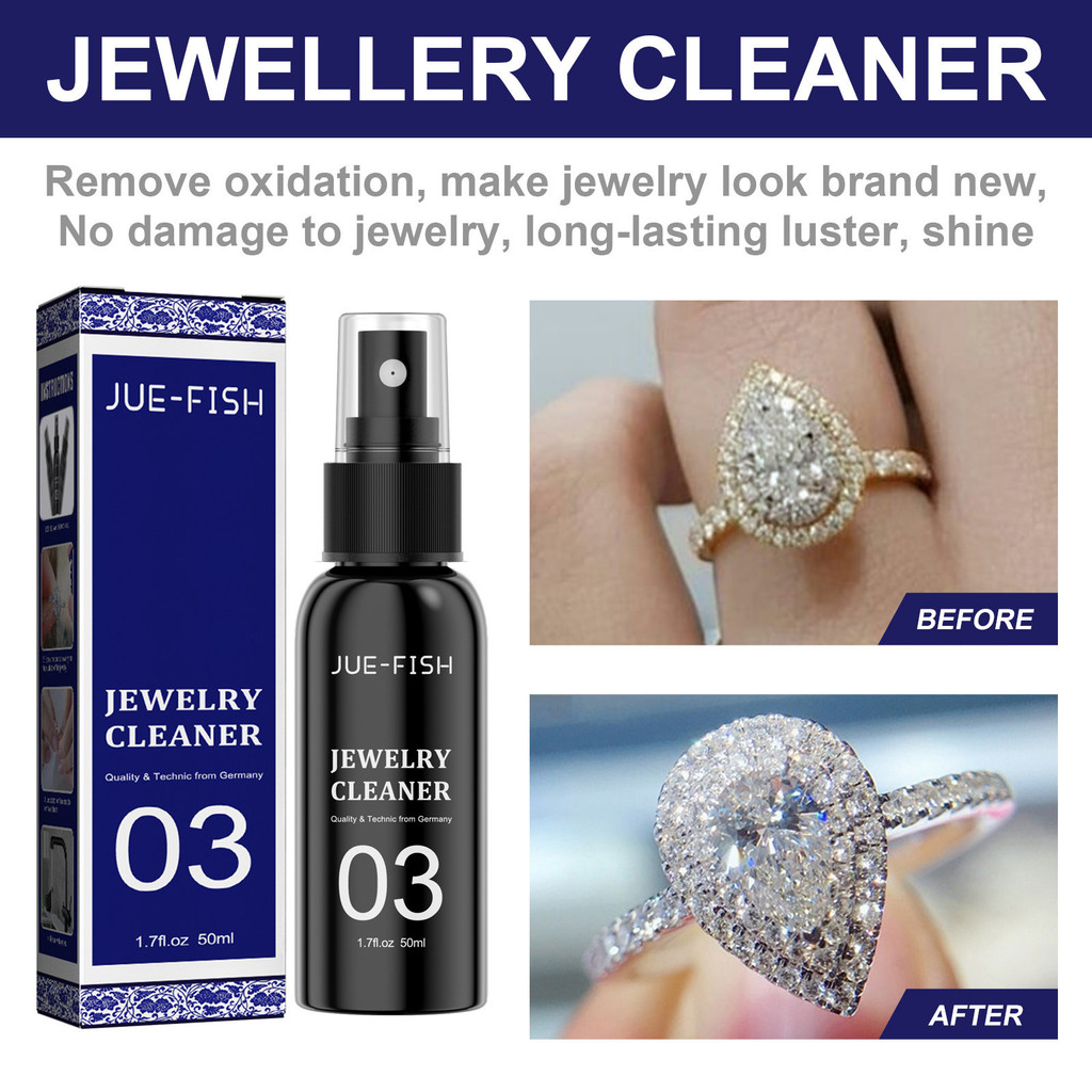 Jue limpador de joias de peixe, limpeza de anel de diamante, colar, limpeza, remoção de ferrugem, limpador de remoção de