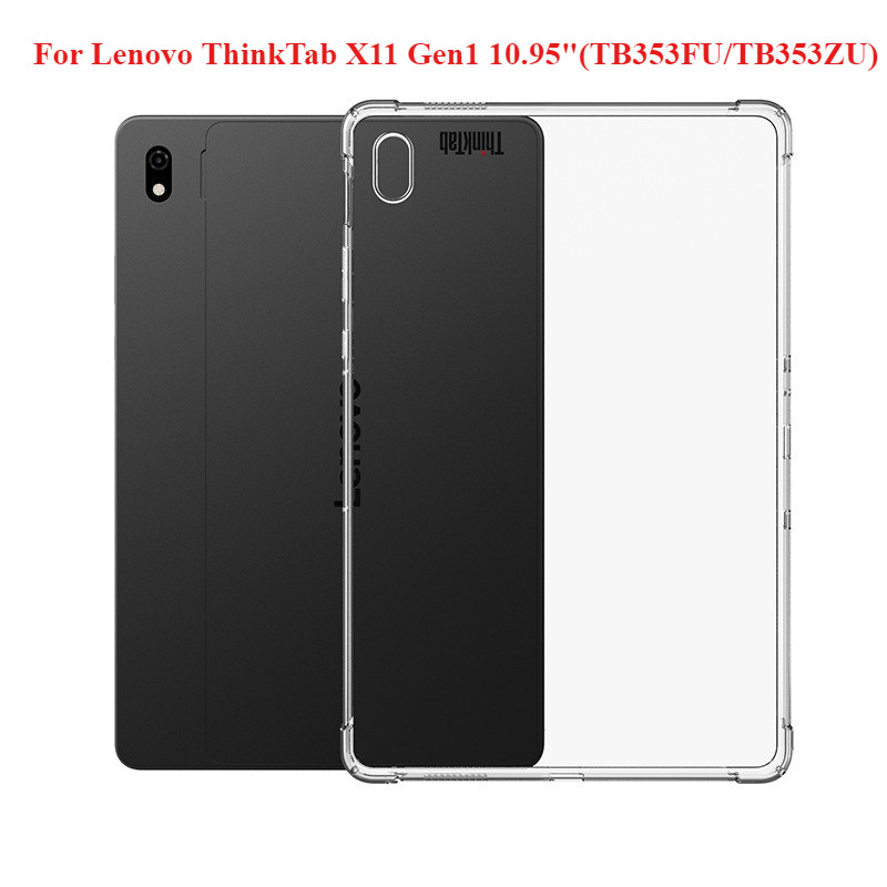 Para Lenovo ThinkTab X11 Gen1 10.95 " (TB353FU/TB353ZU) Sacos De Ar Transparentes Proteção De Silicone Macio À Prova De