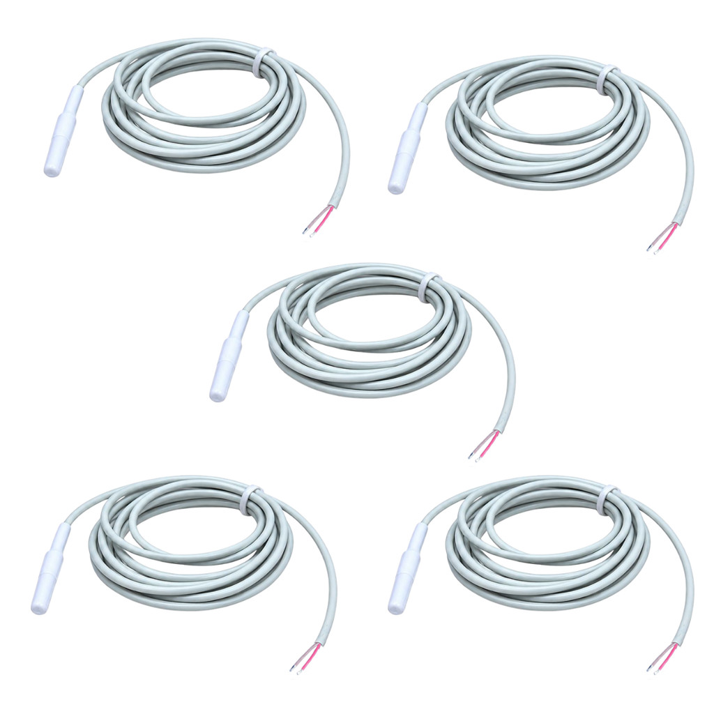 Kit 5 Sensor Termistor NTC SB70 Branco 2m Full Gauge