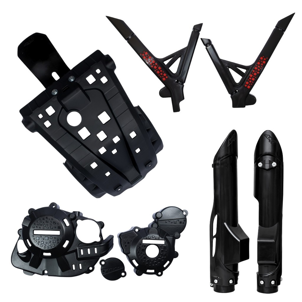 PROTETOR DE BENGALA CARTER TAMPAS LATERAIS DO MOTOR QUADRO AMX XR TORNADO 250