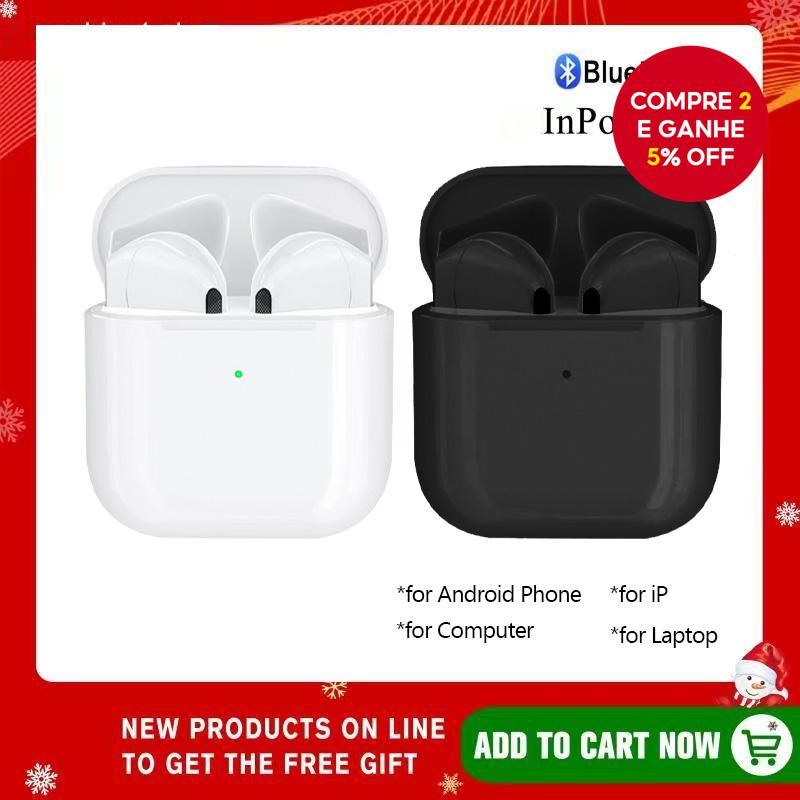 HQAi Pro 4 Fones De Ouvido Jogos Esportes Som Estéreo TWS Sem Fio Bluetooth Microfone Embutido Alta Fidelidade Para Smar