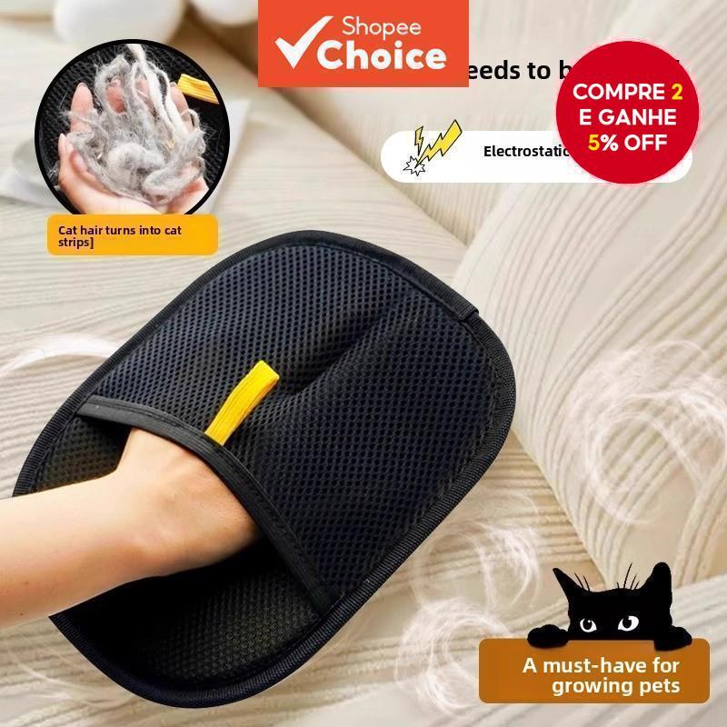 Removedor de pelos de pet; luvas para remoção de pelos com