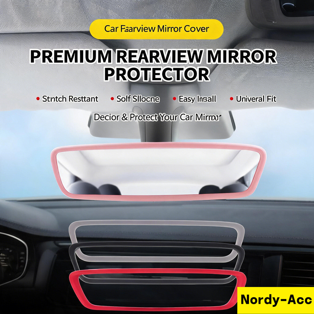 Elegante Anti Deslizamento Espelho Retrovisor Protetor Silicone Quadro Guarnição Universal Auto Adesivo Decoração Interi