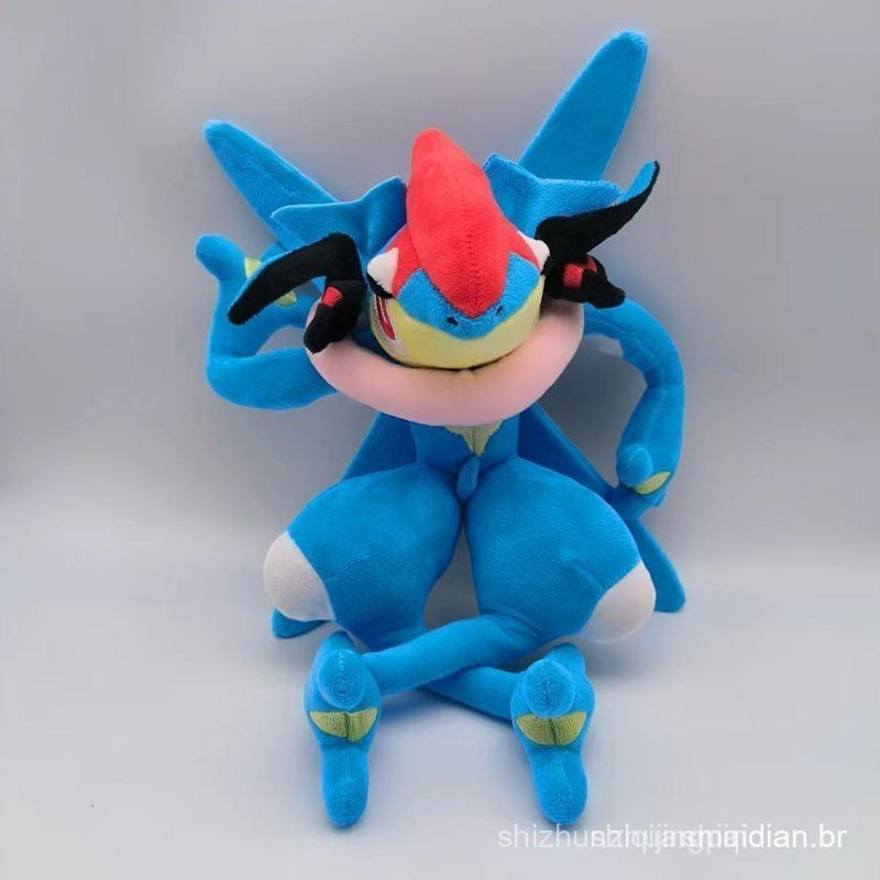 30cm Brinquedo de Pelúcia Greninja Monstro de Bolso Froakie Evolução Sapo Ninja Figura de Desenho Animado Boneca Present