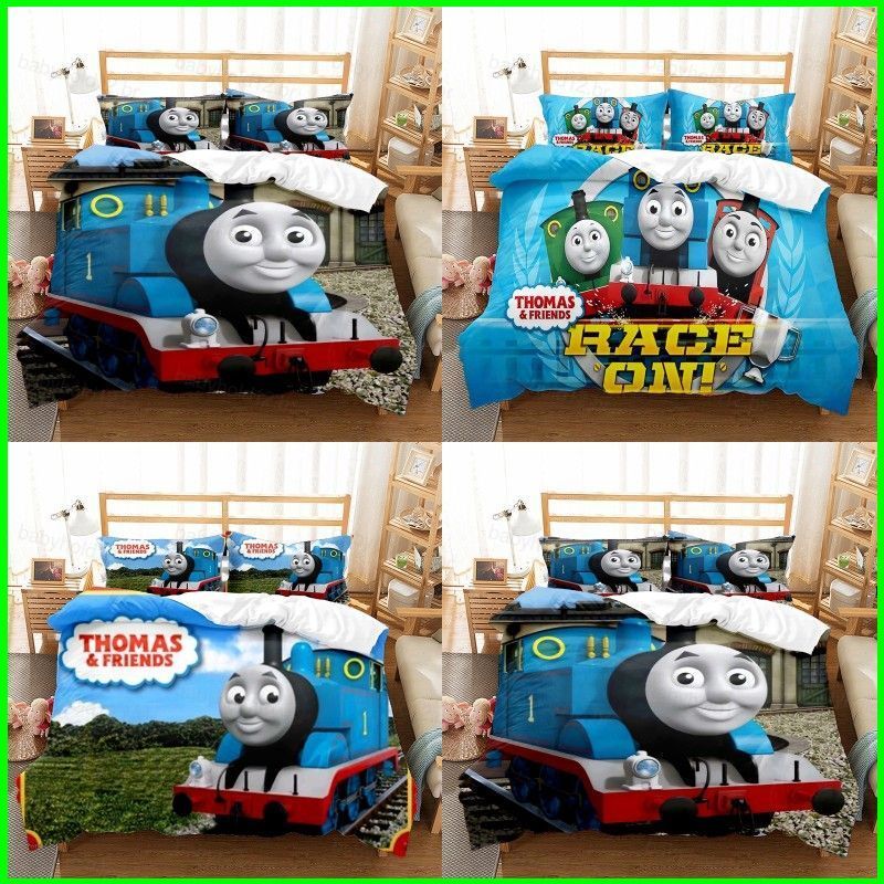 BB12 Thomas E Amigos 3 Em 1 Conjunto De Cama Lençol Capa De Edredão Quarto Confortável Casa Terno BB12
