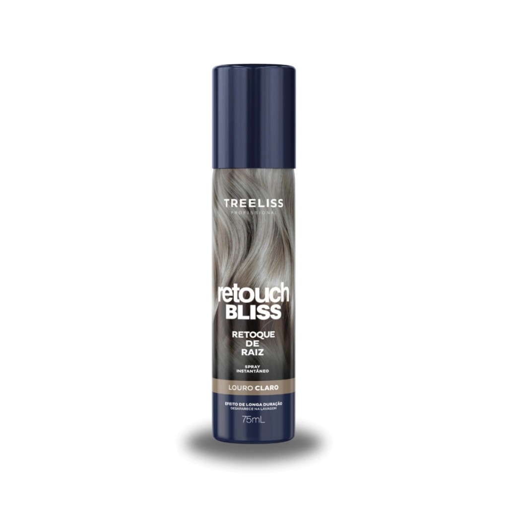 Retouch Bliss Spray Instantâneo Louro Claro 75ml Retoque de Raiz - Treeliss Profissional