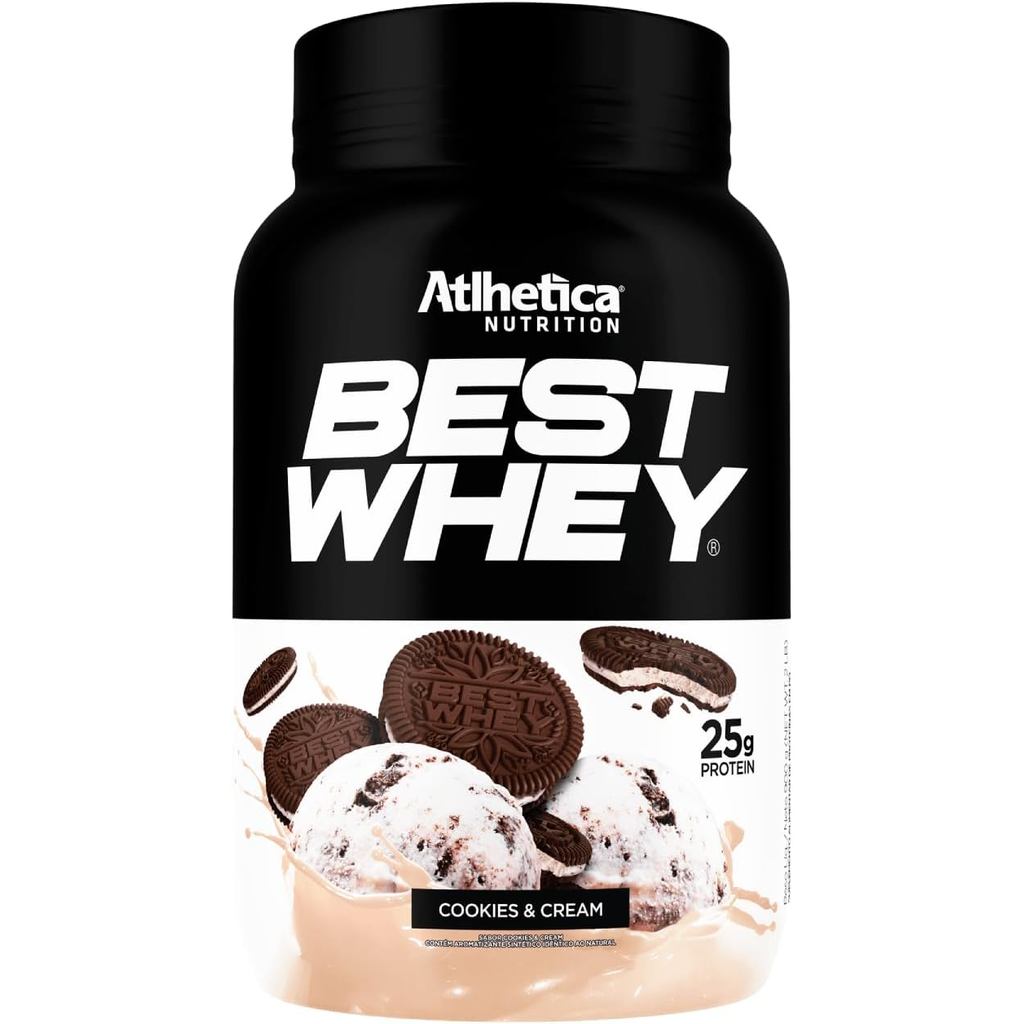 Best Whey (907g) - Sabor Cookies and Cream, Atlhetica Nutrition