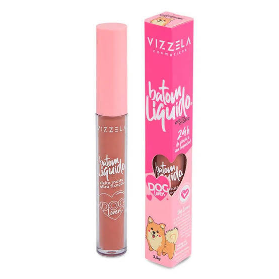 Vizzela Dog Lovers Cor 01 Spitz Alemão - Batom Líquido 3,5g