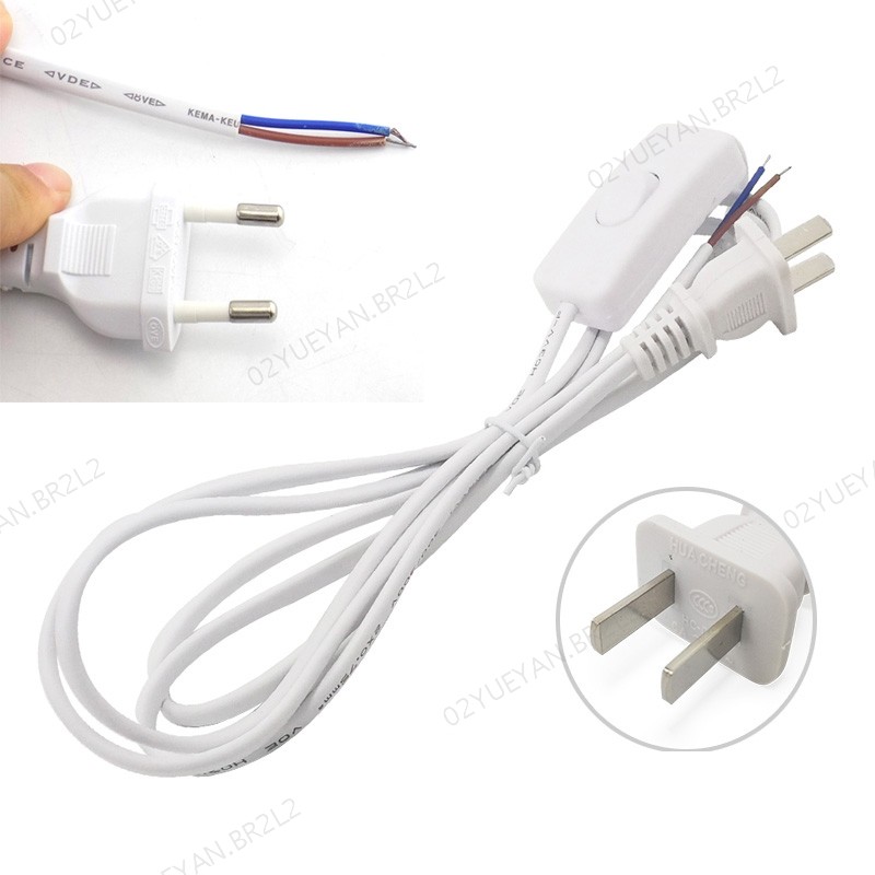 Cabo De Extensão Eclectic De 1.8m , 110V-200V , Fonte De Alimentação AC , 303 , Interruptor Liga/Desliga Para Tubo De Lâ