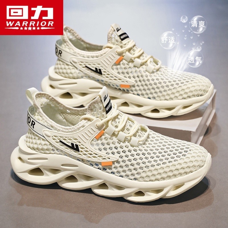 Puxar para trás sapatos masculinos verão respirável oco sapatos de malha sapatos casuais finos leves sapatos esportivos