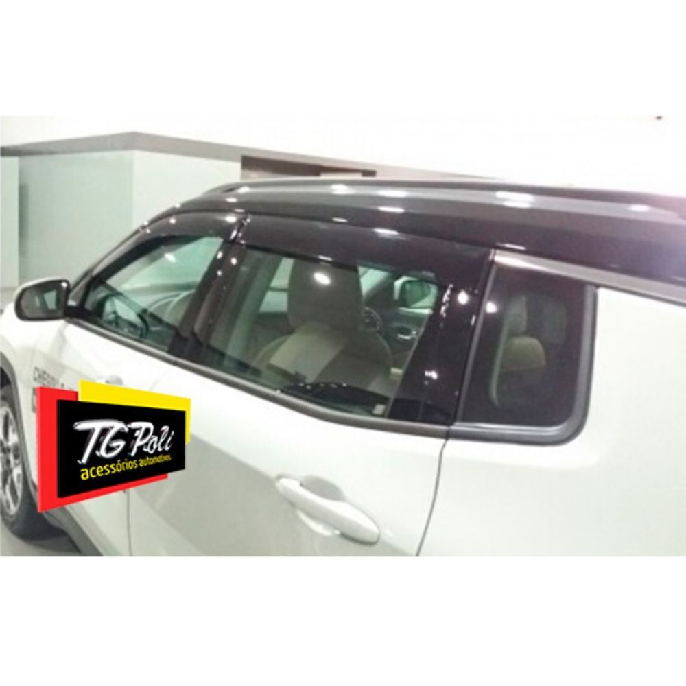 Calha De Chuva Jeep Compass 2017 em diante TG Poli - 33002 — imagem 2 de 2