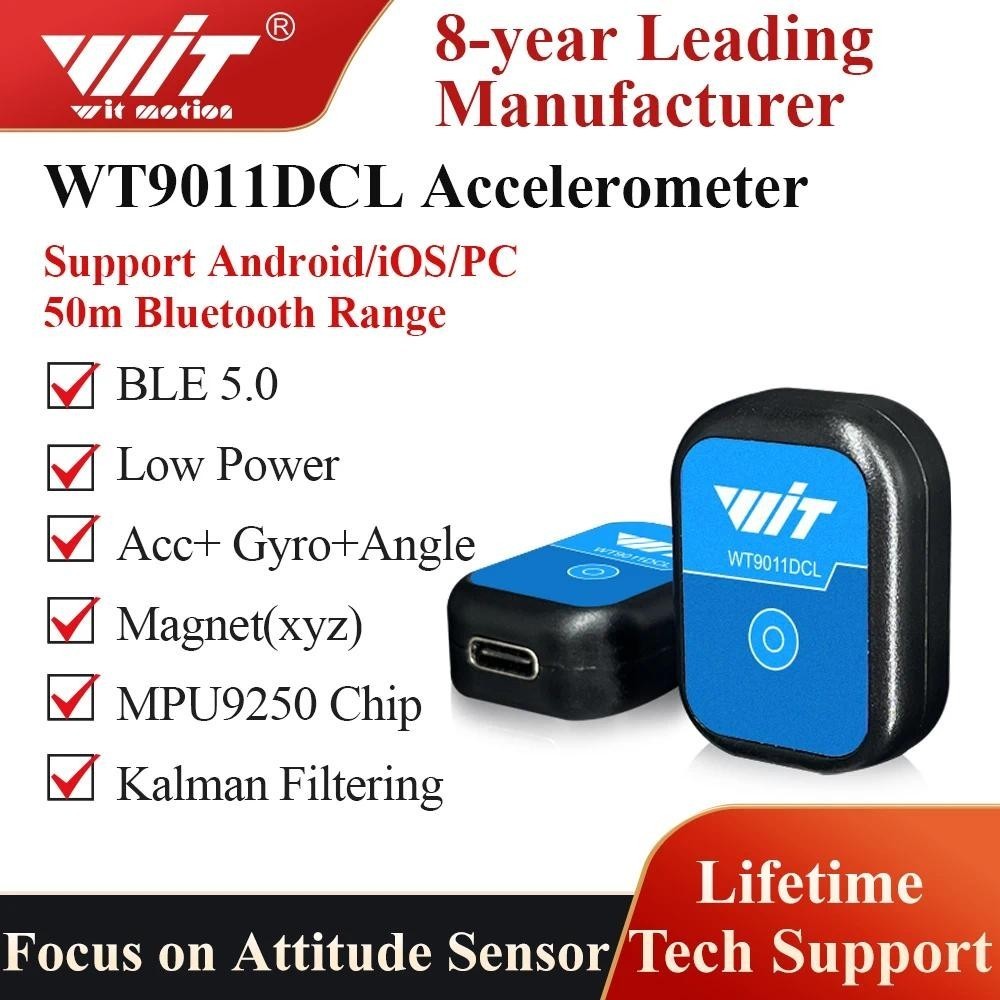 Sensor Acelerômetro Bluetooth 5.0 , Faixa De 50m WT9011DCL , De Ângulo Giroscópio , Bússola Eletrônica , Magnetômetro , 