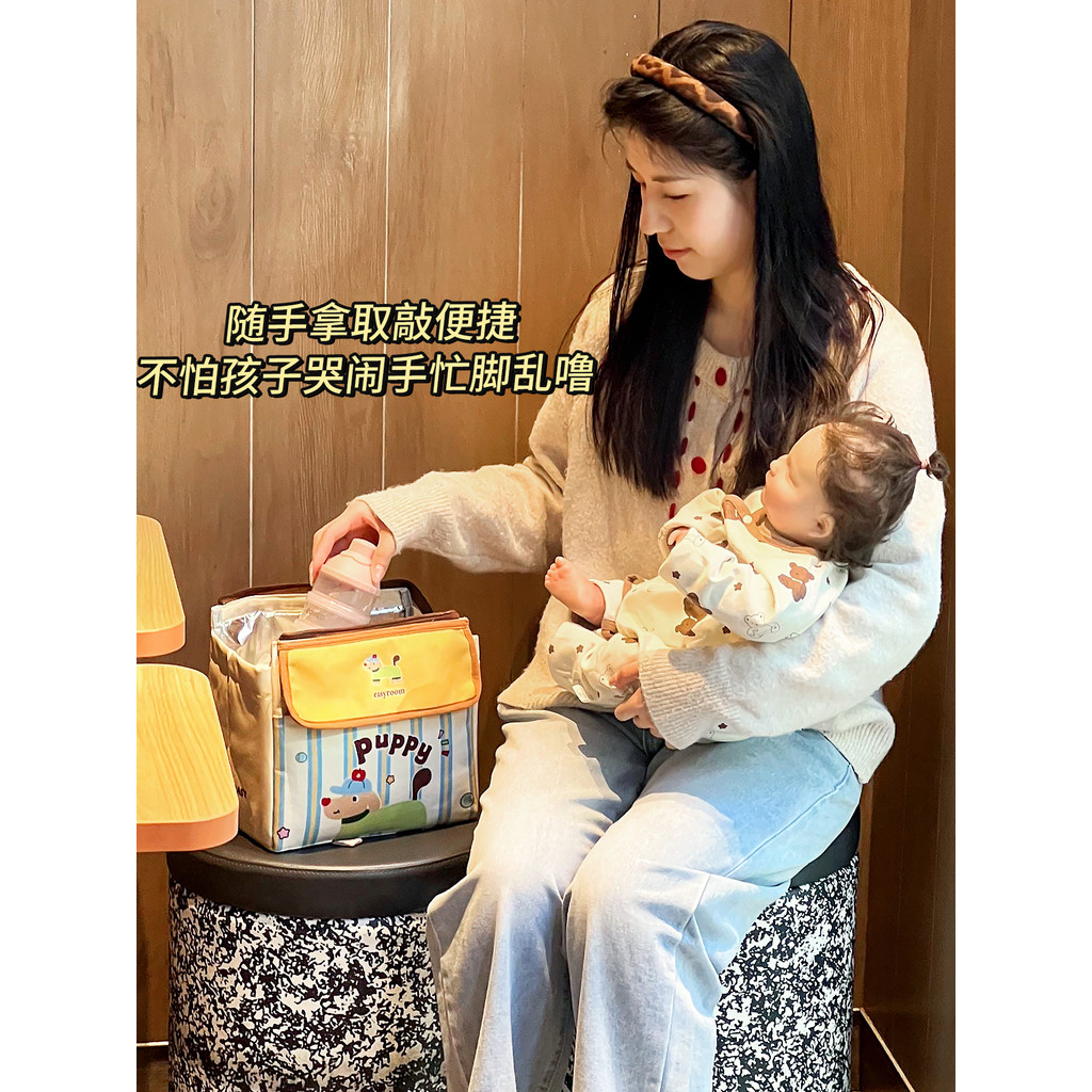 Bebê saindo conveniente saco mamãe saco mamãe fora bolsa de garrafa de bebê com leve portátil mãe saco de bebê