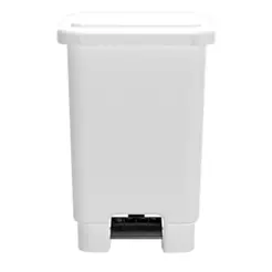 Lixeira Branca 100 Litros com Pedal - Lar Plásticos