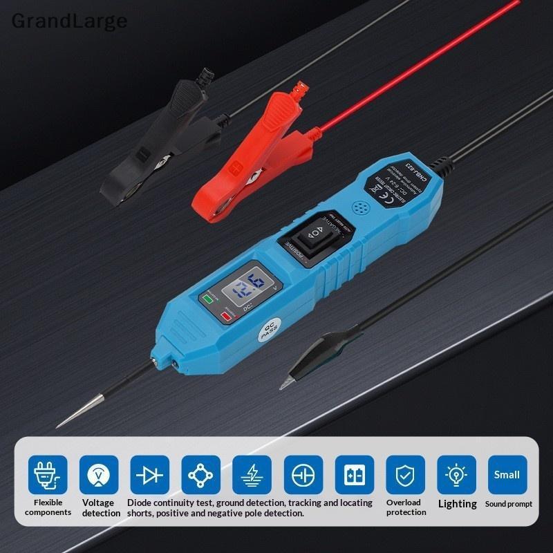 [GrandLarge] 1 Unidade De Sonda Multímetro Digital Com Clipes Jacaré Testador De Circuito De Carro Inteligente Compatíve