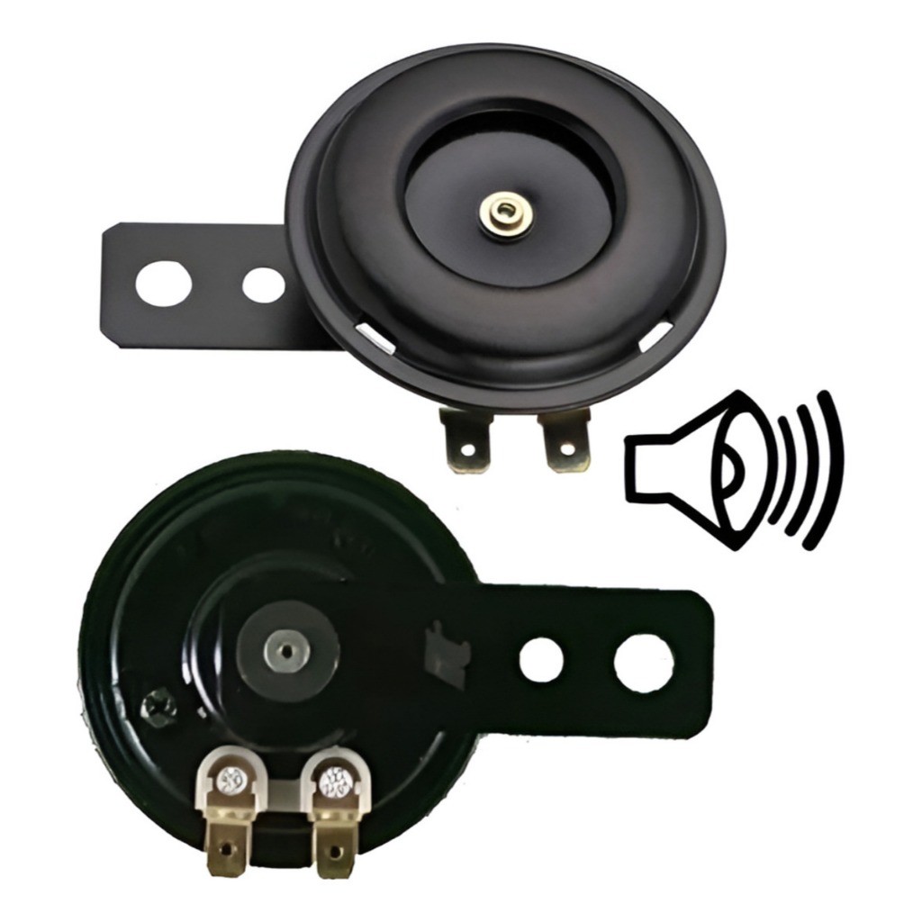 Buzina Moto 12v Som Potente Cg Fan Titan 125 150 160 Biz Pop Sem Adaptações Alta Durabilidade