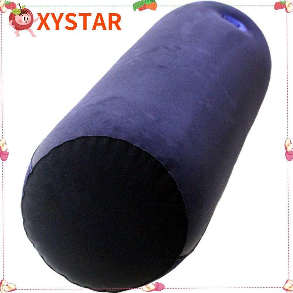 Almofada De Silicone XYSTAR , Mágica De Cilindro Azul + Preto , Travesseiro Inflável Macio De Flocagem De PVC