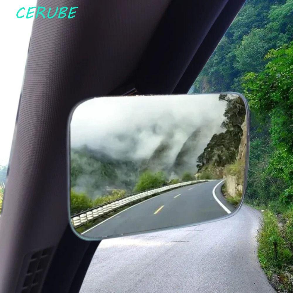 CERUBE 2pcs 360 ° Espelho Retrovisor Quadrado Giratório , Lente Reflexiva De Alta Definição