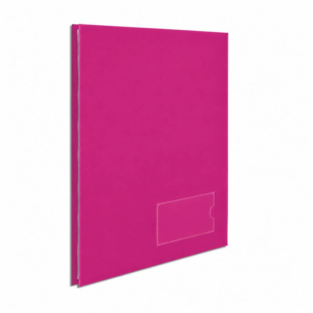 Pasta catálogo ofício 2535 Pink com 10 plásticos Chies