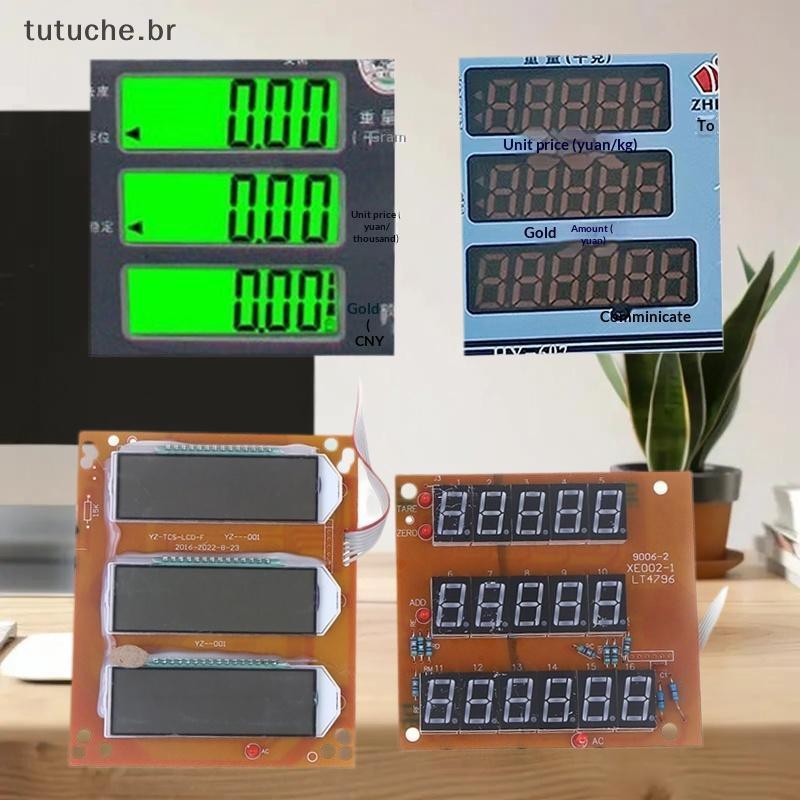 TU Balança Eletrônica Acessórios Tela De Exibição Placa Circuito LED LCD Plataforma Display Digital BR