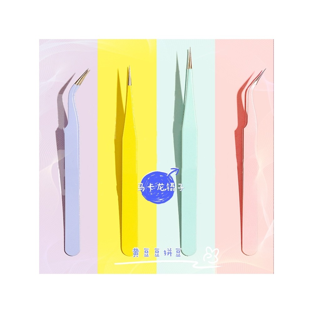 Feijão de soja e feijão mard 2.6mm feijão Adzuki Macaron Metal pinças de alta precisão 5mm pinças de plástico de soja