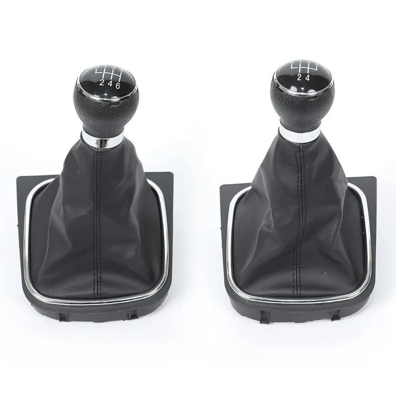 Acessórios para Carro: Manopla de Câmbio de 5/6 Velocidades com Coifa para VW Golf Jetta MK5 MK6