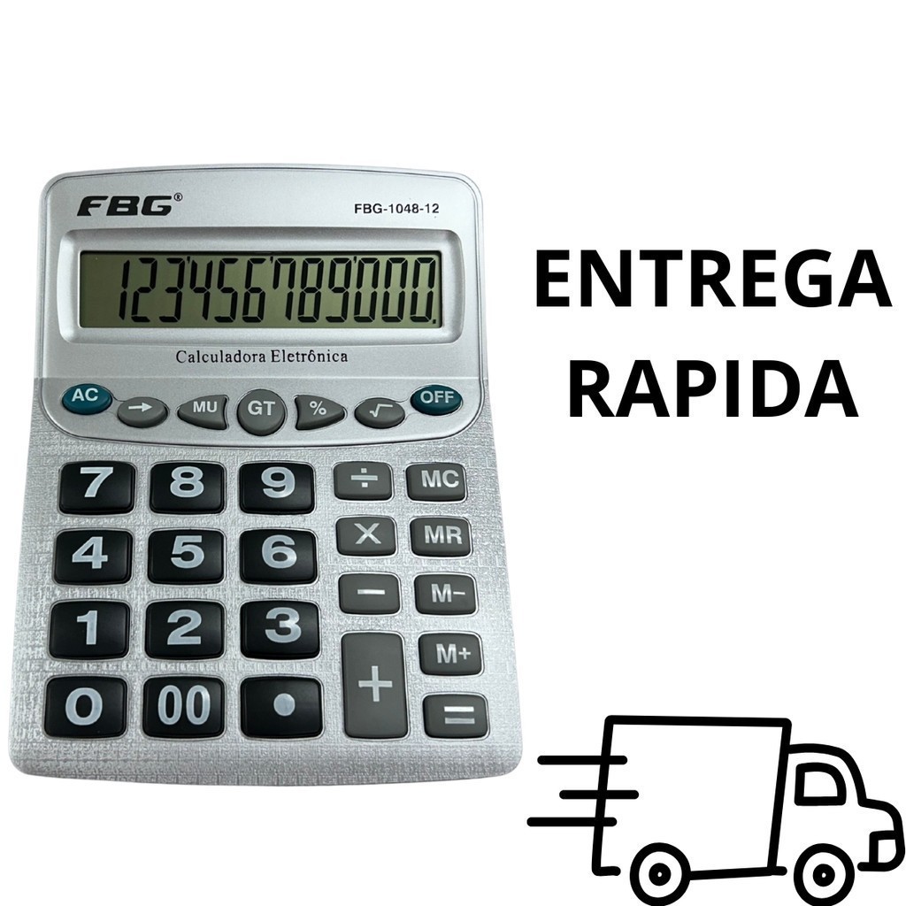 Calculadora Grande Gigante Balcão Mesa Problema Visão Idoso